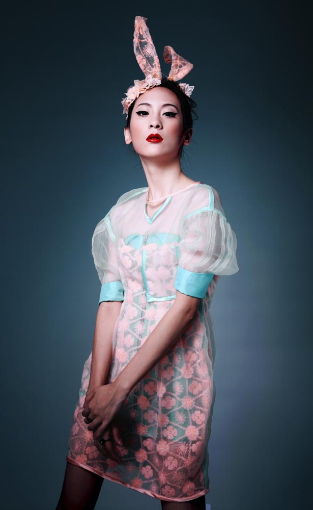 Female model photo shoot of Pi Mei Wang