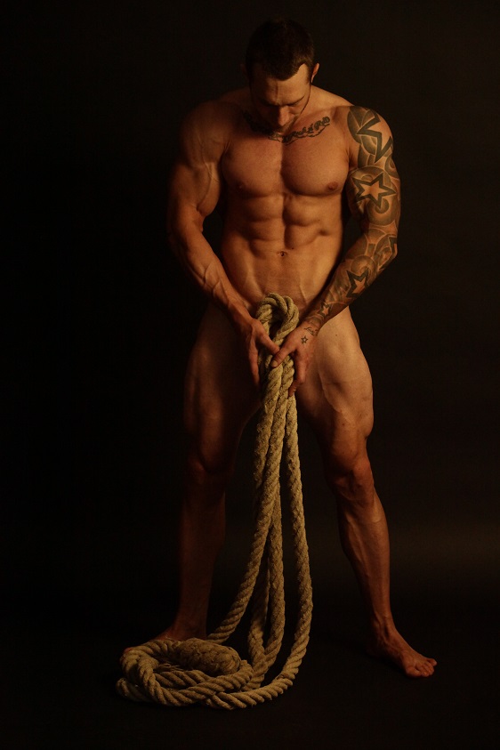 Male model photo shoot of G Fitness Model