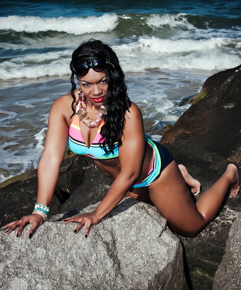 Female model photo shoot of MzShibaBaby in Virginia Beach, VA OceanFront / SBV Productions