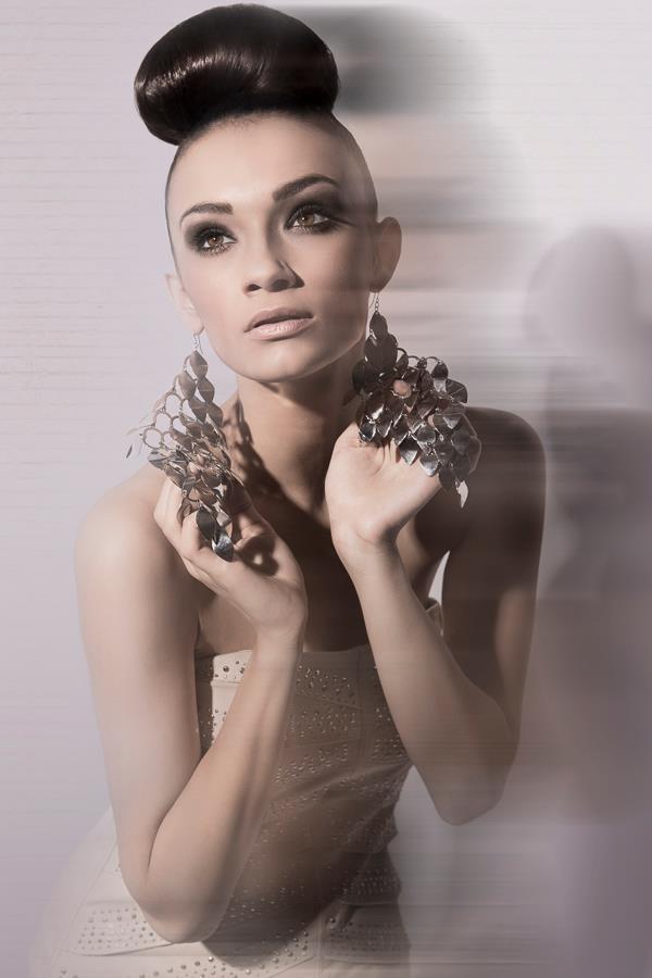Female model photo shoot of Baileyo by Rameses, makeup by Sky Bella Artistry