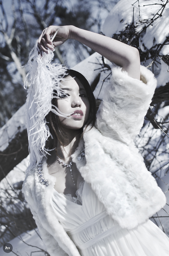Female model photo shoot of Helen Xue in Kissena, Flushing, NY