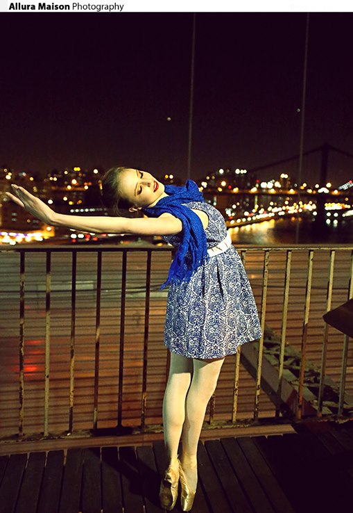 Female model photo shoot of Allura Maison in Brooklyn Bridge, New York
