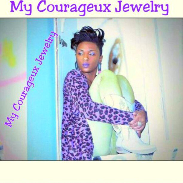 Female model photo shoot of My Courageux Jewelry