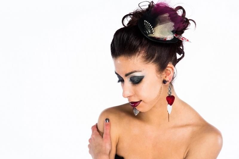 Female model photo shoot of ExCreations Accessories and Sara Vicious