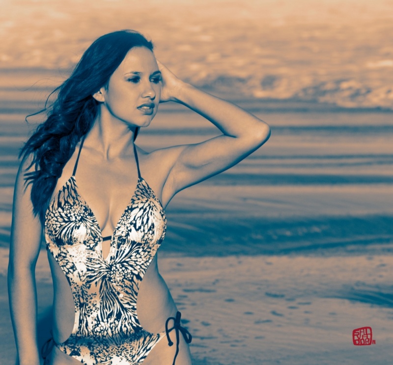 Female model photo shoot of Luciana Felix by Salvador Mendez III