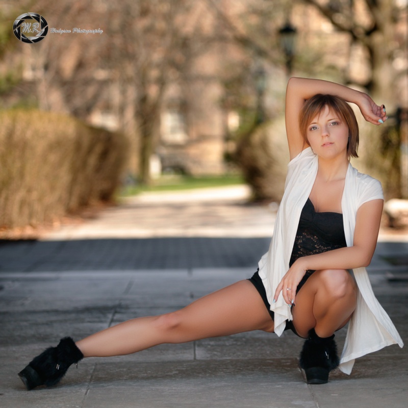 Female model photo shoot of Anna Kasanova by Nonehere in University of Toronto