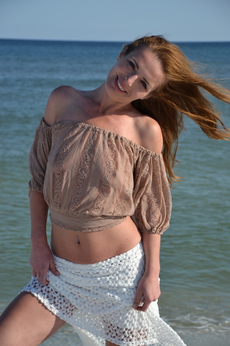 Male and Female model photo shoot of Field Of Visual Dreams and Eva Forte in Pensacola Beach, FL