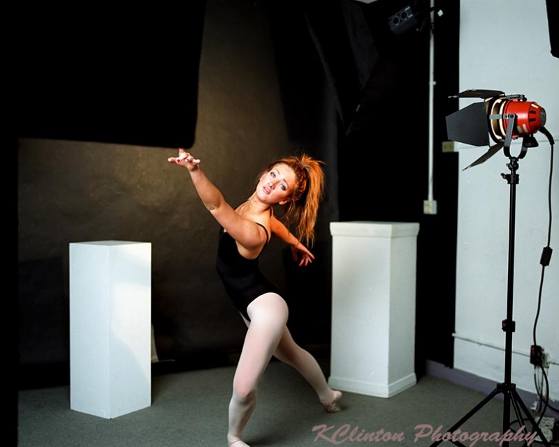 Female model photo shoot of Kira Clinton in Portsmouth University Studio