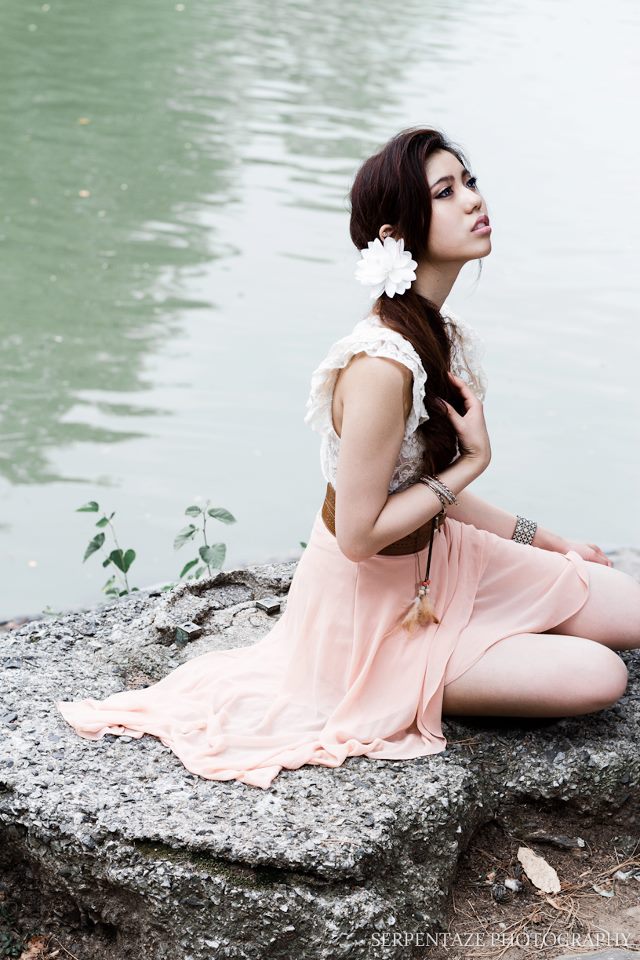 Female model photo shoot of Judy C Yang