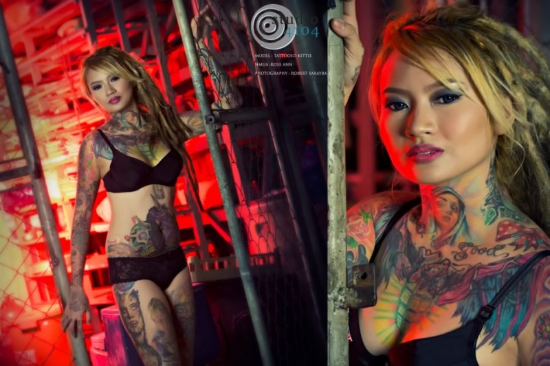 Female model photo shoot of TaTTooEd KiTTiE in Kawit Cavite Philippines