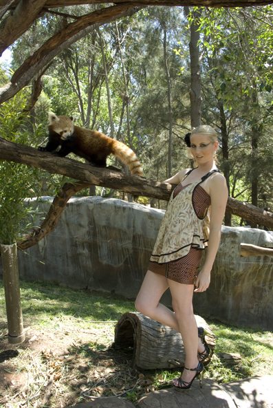 Female model photo shoot of Charni Bonnes in Canberra Zoo