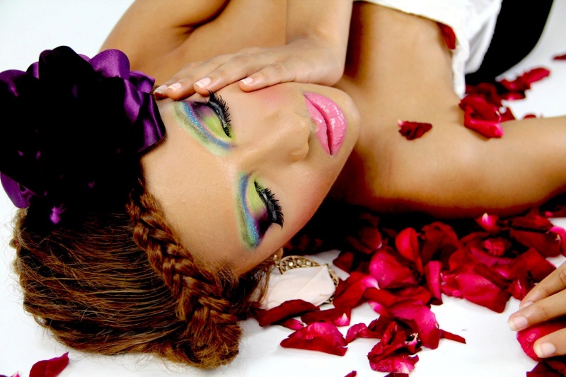 Female model photo shoot of HushLush Hair & Makeup 
