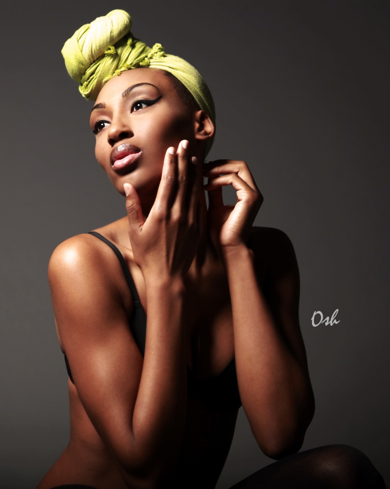 Female model photo shoot of Osh, makeup by MUA Ashley Nadine