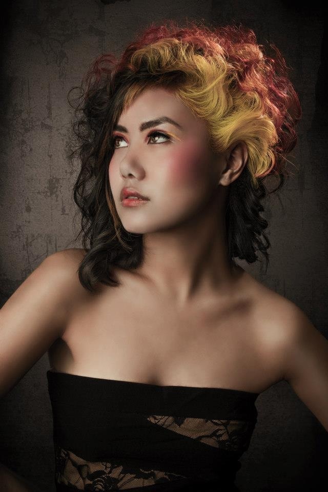 Female model photo shoot of sangay sherpa, hair styled by KAtie Brenner
