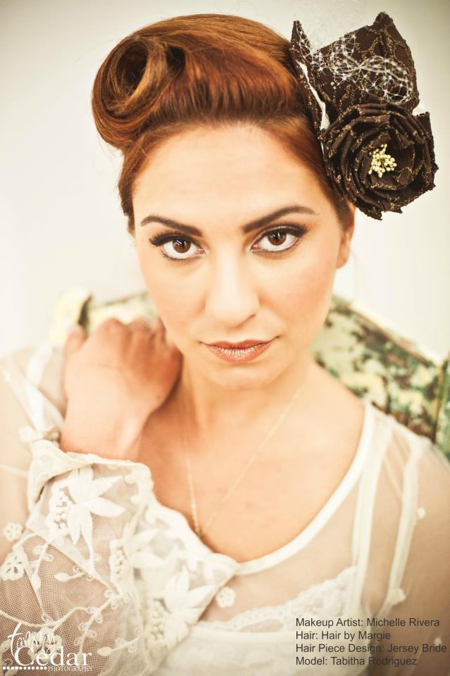 Female model photo shoot of Tabitha Rodriguez by Tammy Cedar, hair styled by Hair by Margie, makeup by Michelle Rivera MUA, clothing designed by JerseyBride