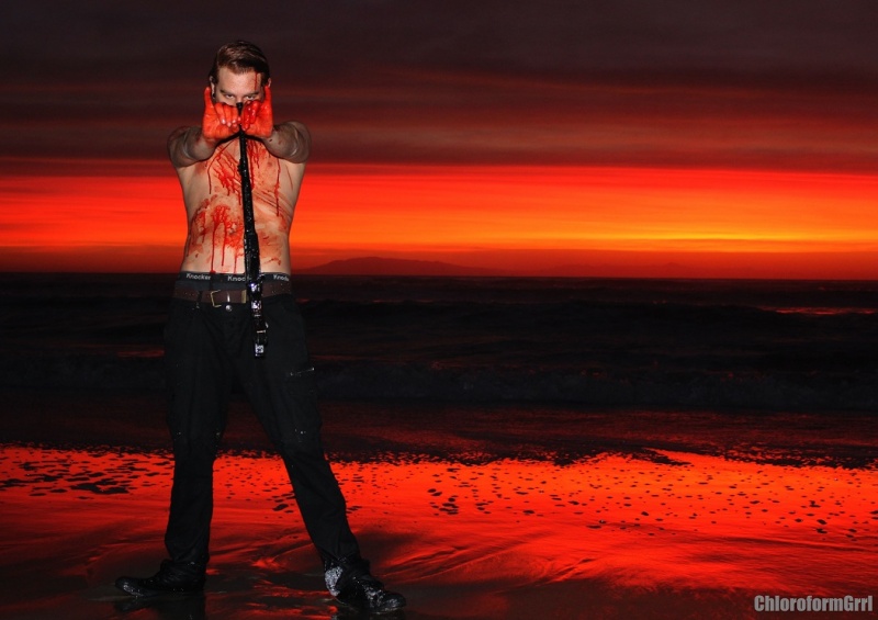 Male model photo shoot of Red Krovvy by Rosie   Marie in Oxnard, CA