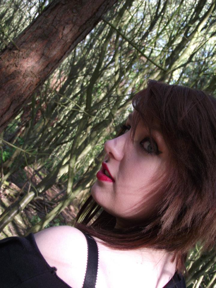 Female model photo shoot of Violet Louvain in Woodland area