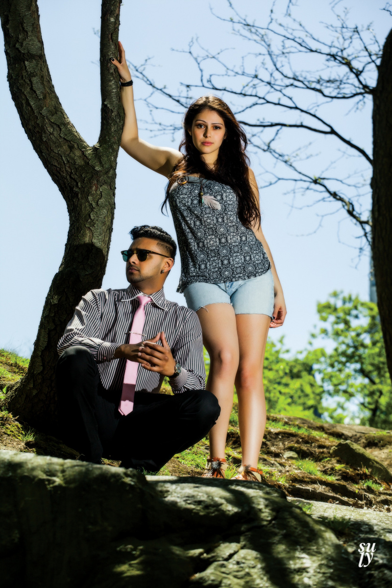 Male and Female model photo shoot of Sal Khan and Yesi Rodriguez by Suly J Riva in Central Park