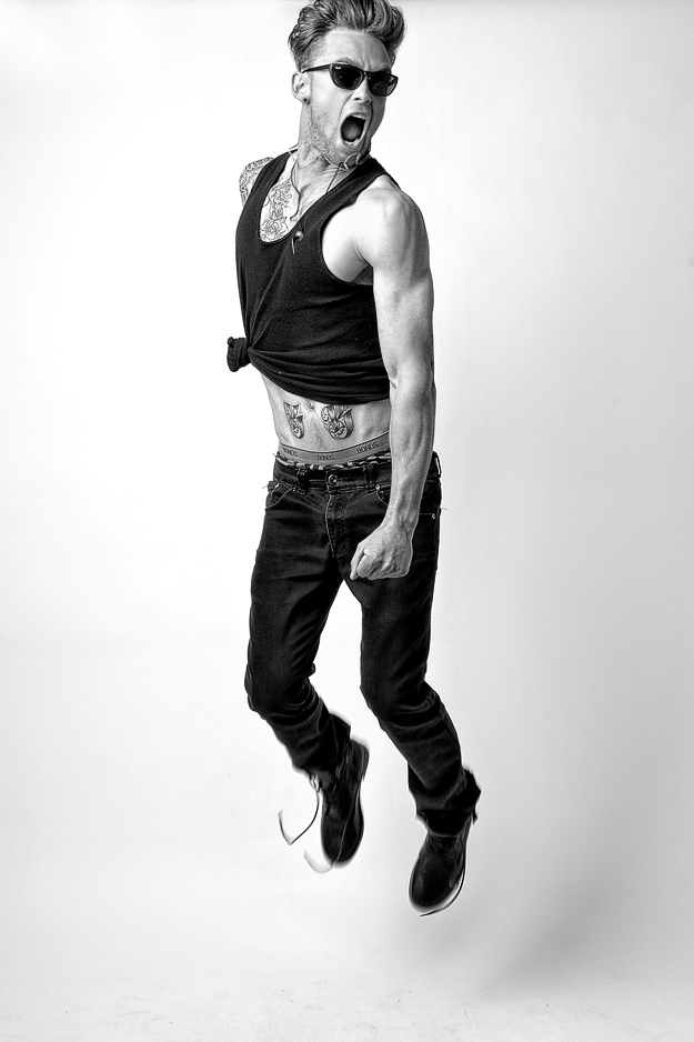 Male model photo shoot of luke patrick in paris studios