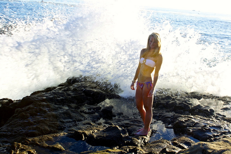 Female model photo shoot of Shannon M Landers in Laguna Beach, CA