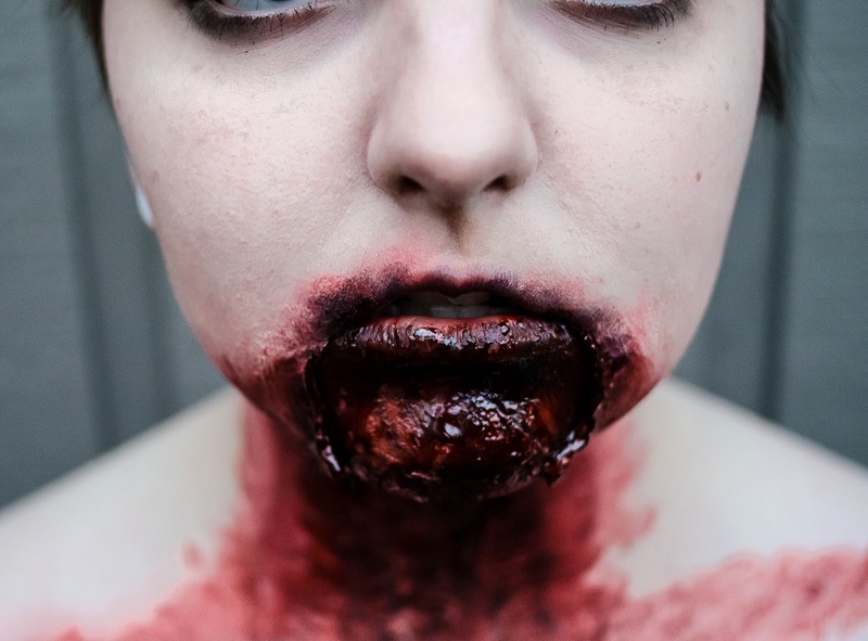 Female model photo shoot of Macabre Makeup