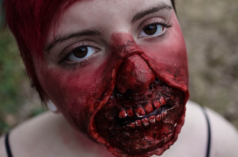 Female model photo shoot of Macabre Makeup