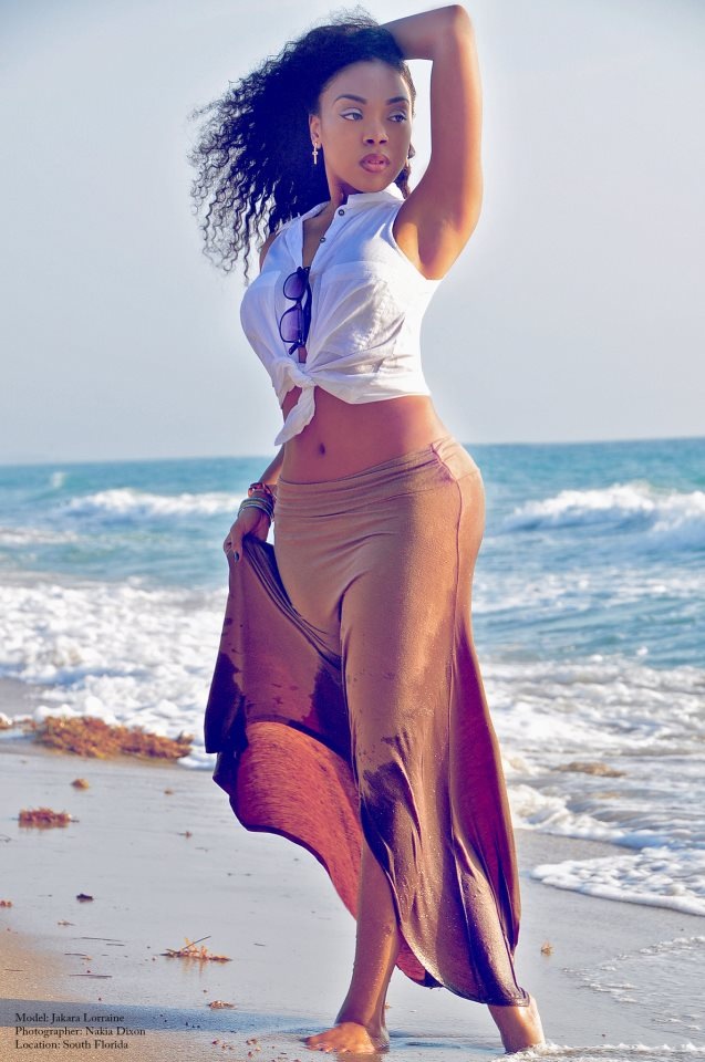 Female model photo shoot of JakaraLorraine in Fort Lauderdale Beach