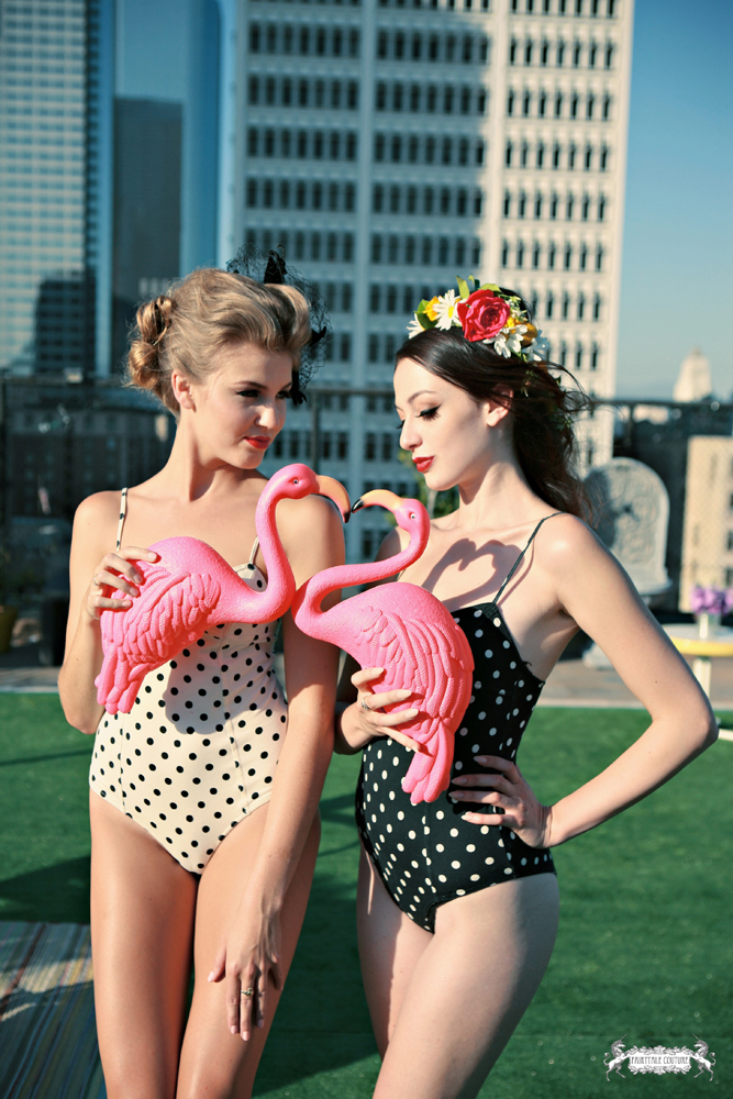 Female model photo shoot of Fairytale Couture  in The Los Angeles Athletic Club rooftop