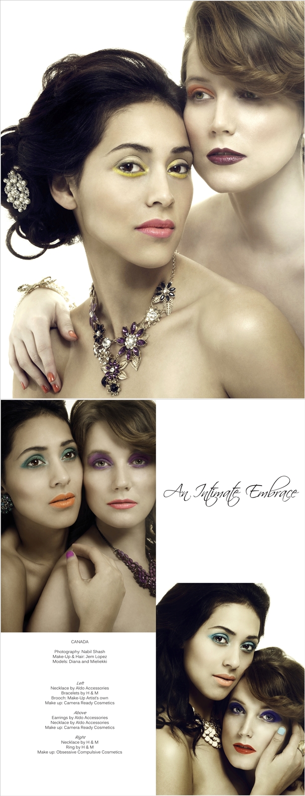 Female model photo shoot of BeautyByJemz, Ms Mielikki and MDiana by Nabil Shash, hair styled by HairByJemz, makeup by BeautyByJemz