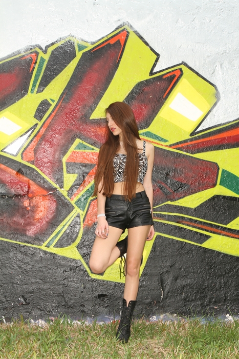 Female model photo shoot of Shantal Gonzalez in Downtown Miami