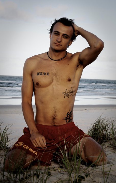 Male model photo shoot of Karloz Bravo in Coolangatta Beach