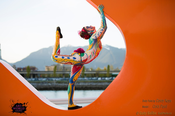 Male model photo shoot of Cory Keys Bodypainting by GabPhoto in Vancouver
