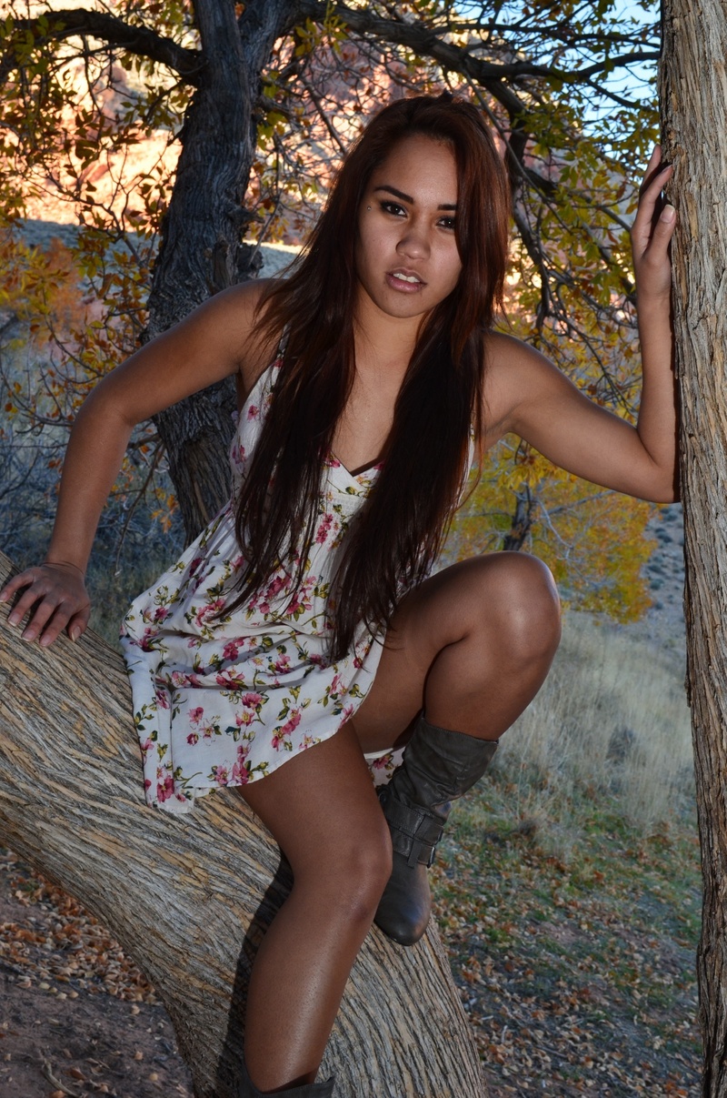 Female model photo shoot of Samantha vasquez in Red rock calico
