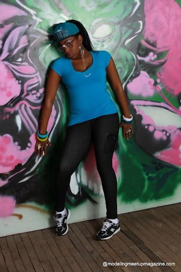 Female model photo shoot of Trini Duchess in Graffiti warehouse