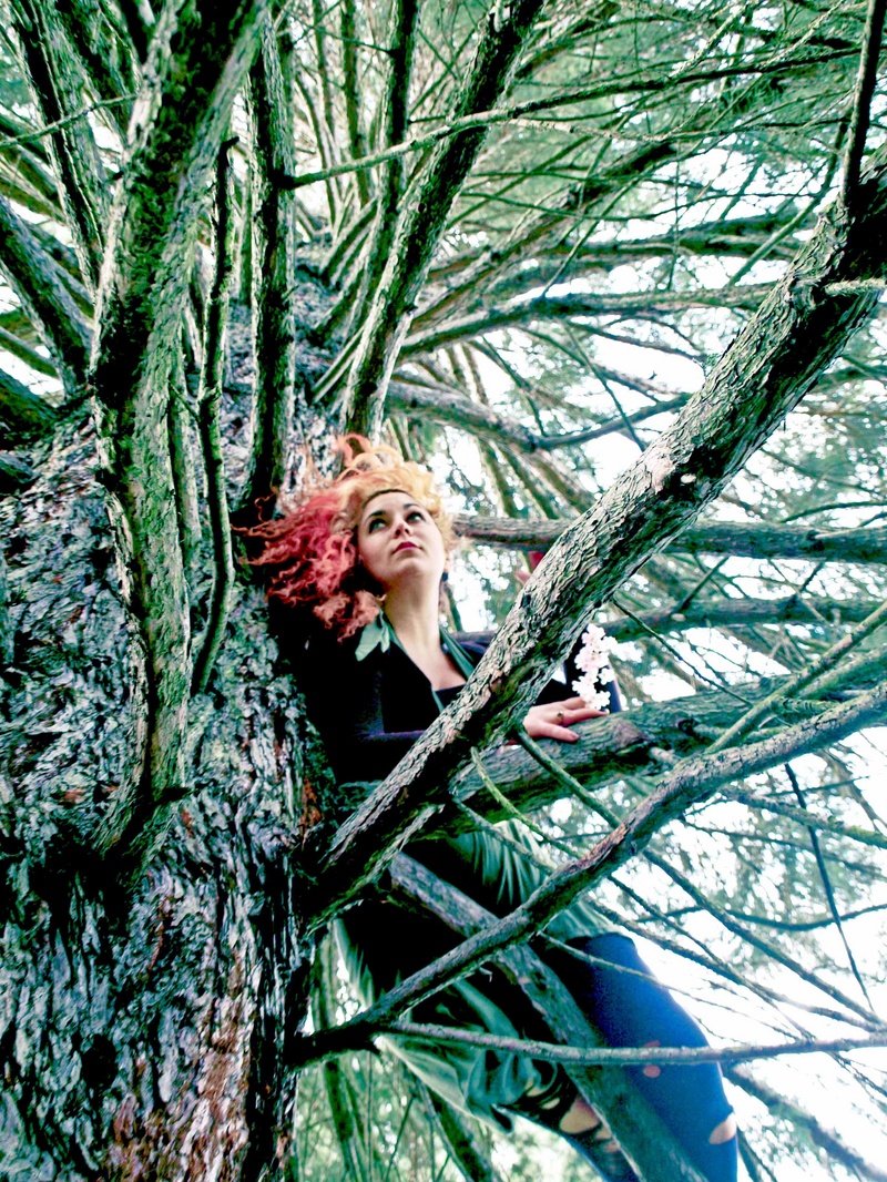 Female model photo shoot of Within Wooden Roots in Portland, Or