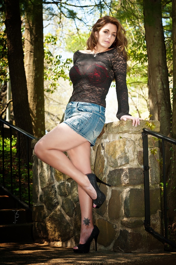 Female model photo shoot of Christie Lynne by JPY in Ridley State Park