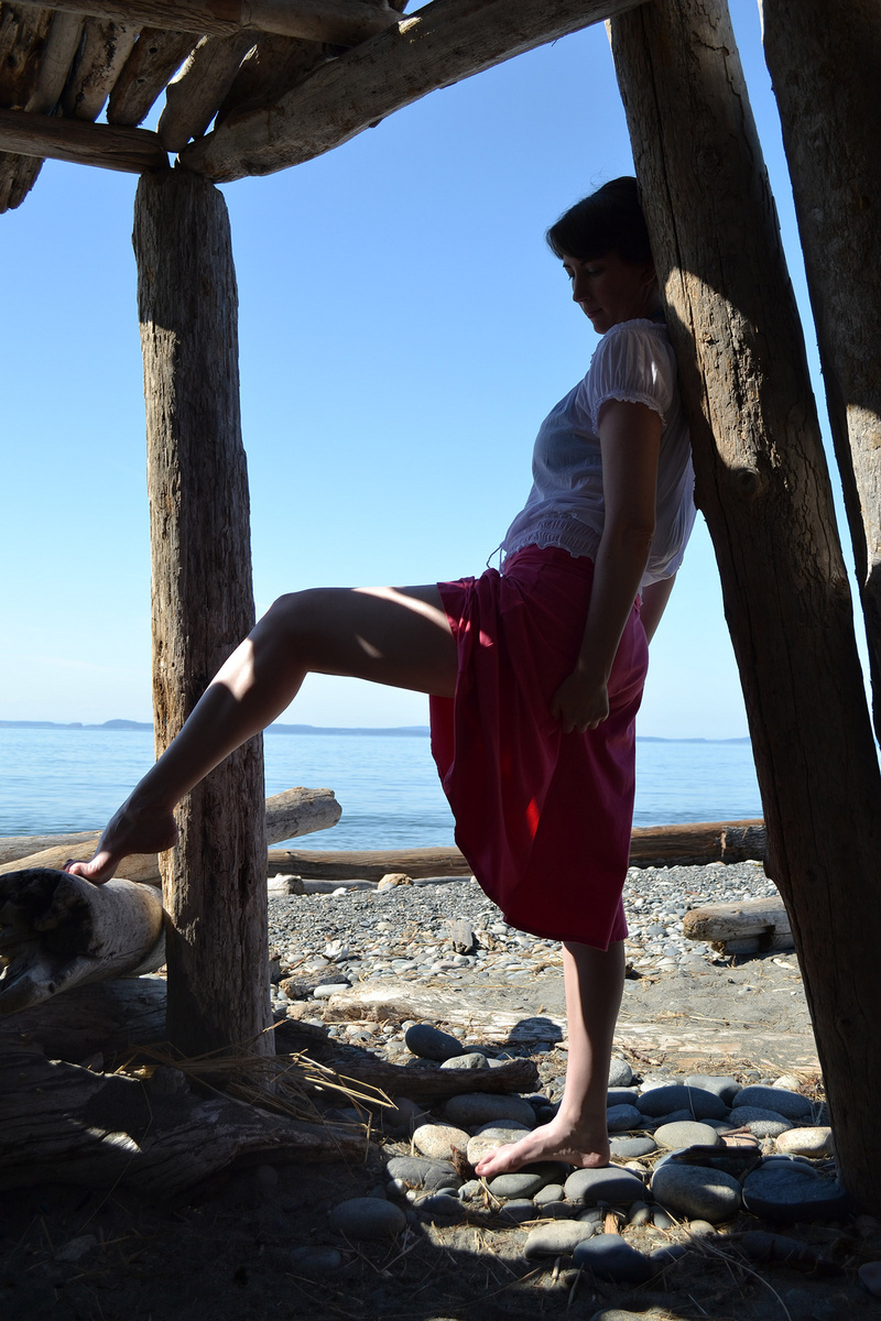 Male and Female model photo shoot of Mikel Hoppman  and Inara Byrne in Whidbey Island, WA