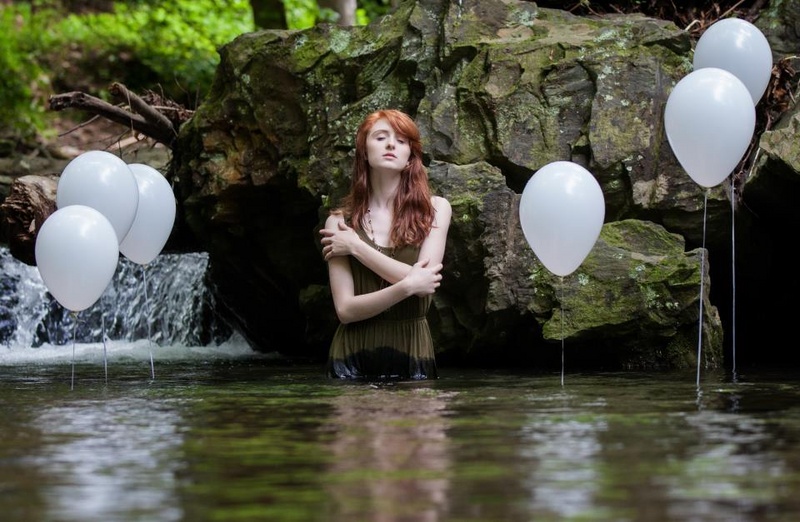 Female model photo shoot of SimplyNadine in Goforth Creek