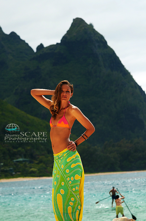 Male and Female model photo shoot of SSphoto and Alana Brennan in Kauai, HI