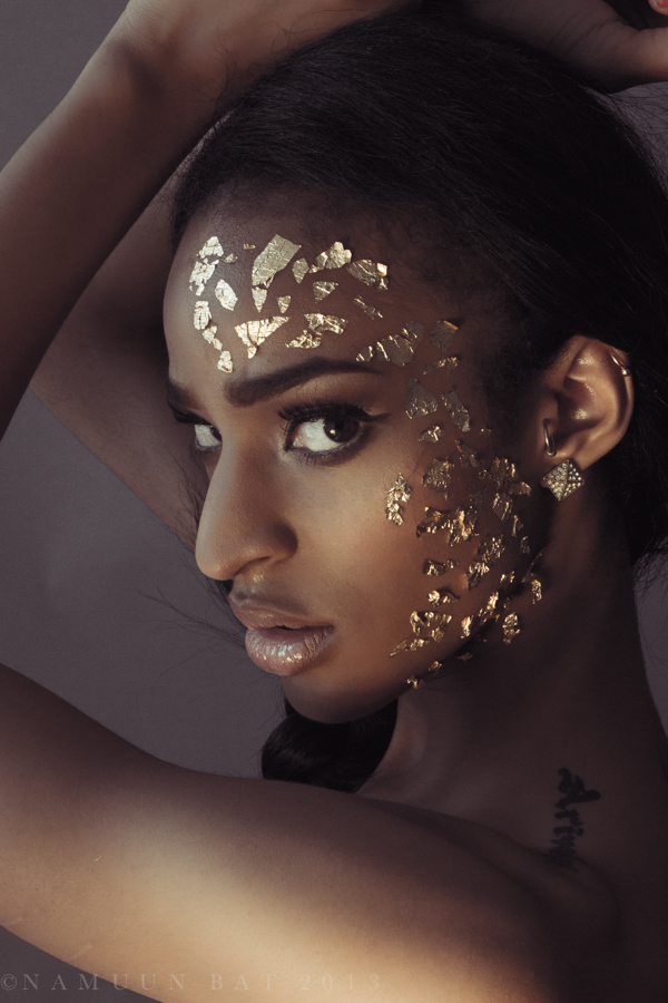 Female model photo shoot of N A M U U N and Crystal Okorie, makeup by makeupbyshateera