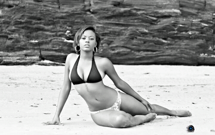 Female model photo shoot of Ashley Peterson in Las Cuevas Beach ,Trinidad