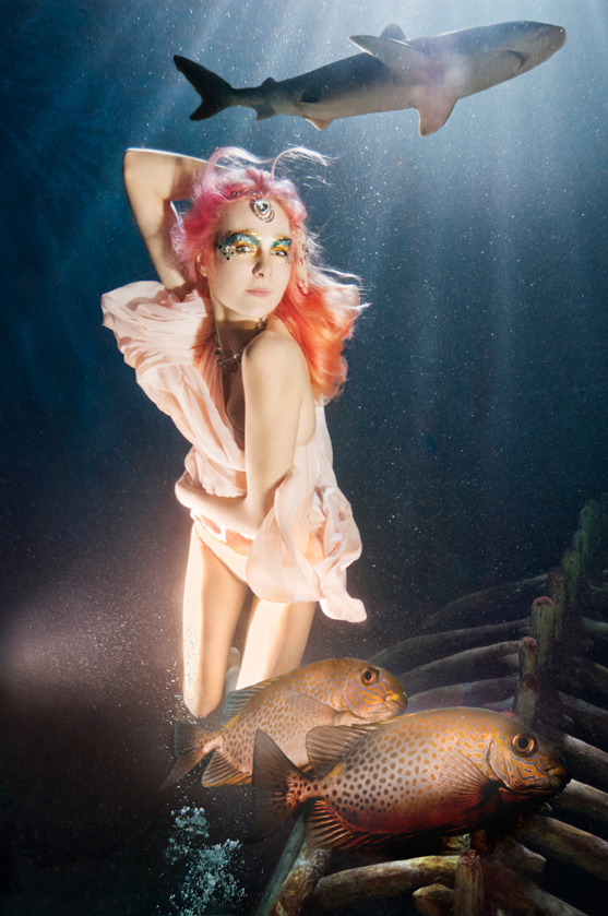 Female model photo shoot of Lauren Westwood in London Aquarium