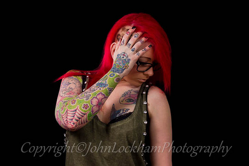 Female model photo shoot of inked girl in Hull