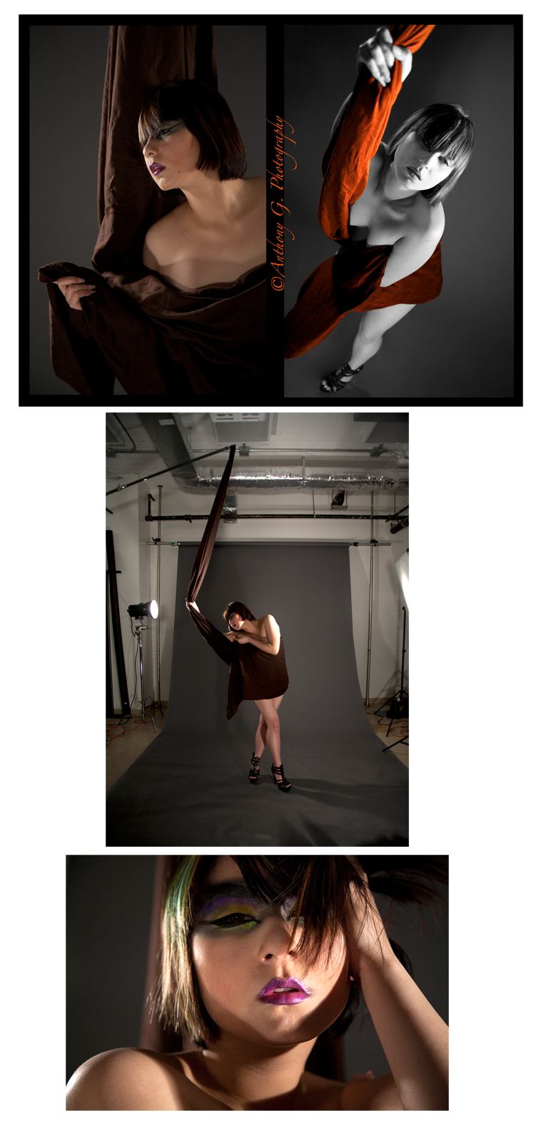 Male and Female model photo shoot of Anthony G Photography and cherry fu in Studio 54
