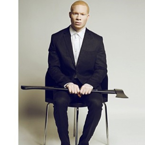 Male model photo shoot of Sir Maejor Albino Model by FemQua Productions