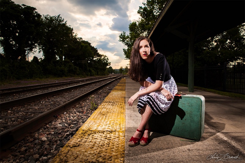 Female model photo shoot of MC McClain by Chris L Crouch in Railroad Square, Tallahassee, FL