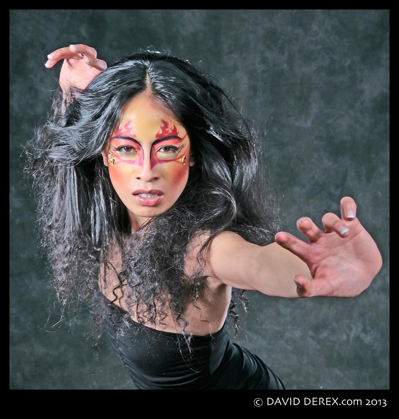 Female model photo shoot of Dramatizon Make-up by DEREX Art
