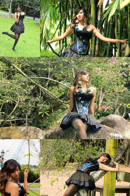 Female model photo shoot of NivvyMPhotography in Botanic Gardens, makeup by HushLush Hair & Makeup 