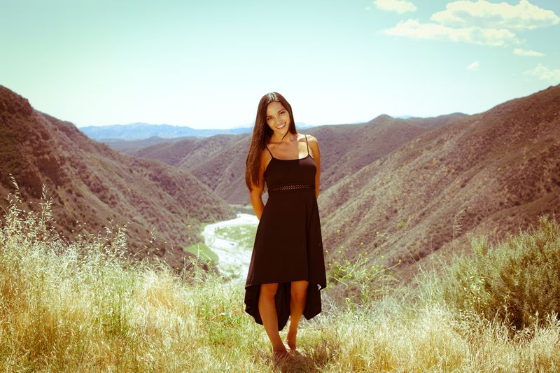Female model photo shoot of Susanna G in Lake Castaic, Ca