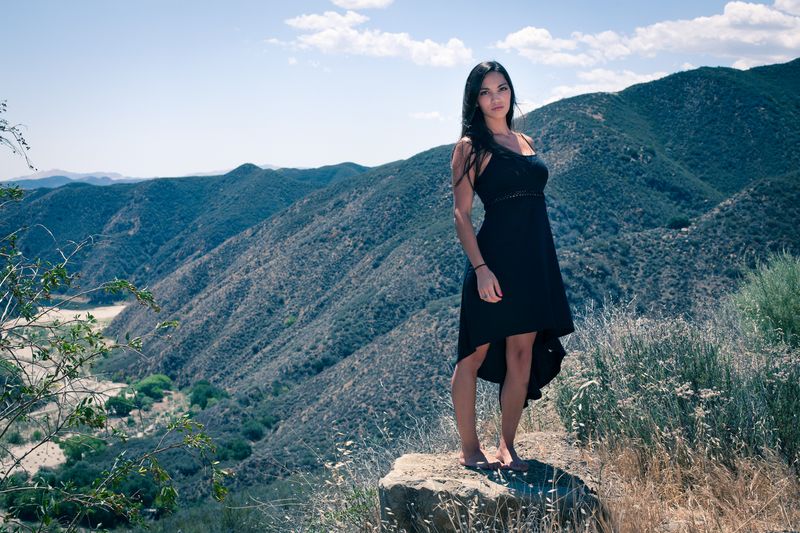 Female model photo shoot of Susanna G in Lake Castaic, CA